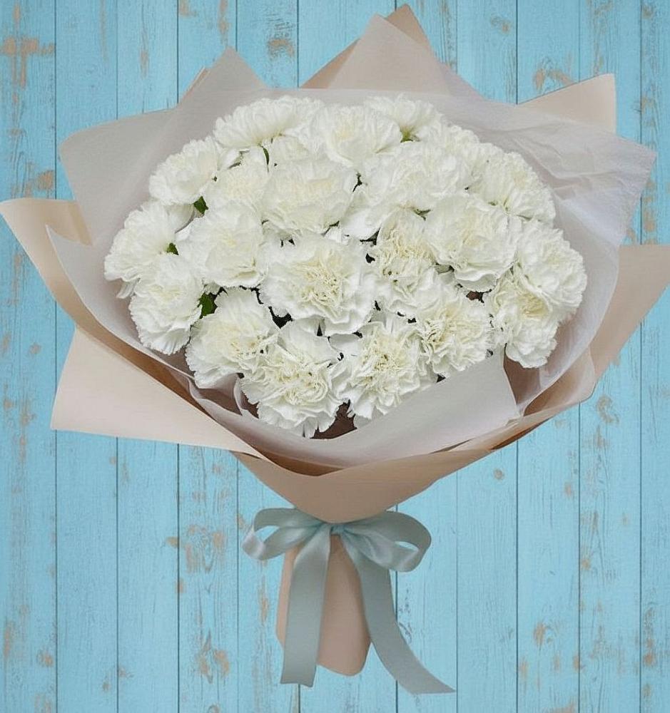 Букет цветов из: Гвоздики в Гряды