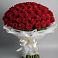 Букет 101 Красная роза Блэк Мэджик в Гряды