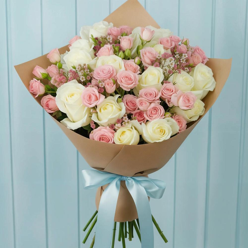 Букет цветов из: Розы в Гряды