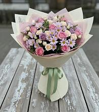 Букет цветов из:  Розы и Хризантемы в Гряды