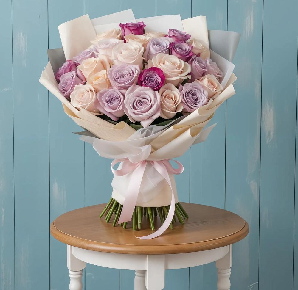 Букет цветов из: Розы в Гряды