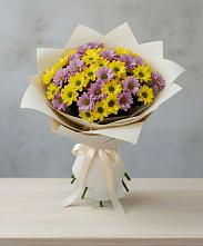 Букет цветов из:  Хризантемы в Гряды