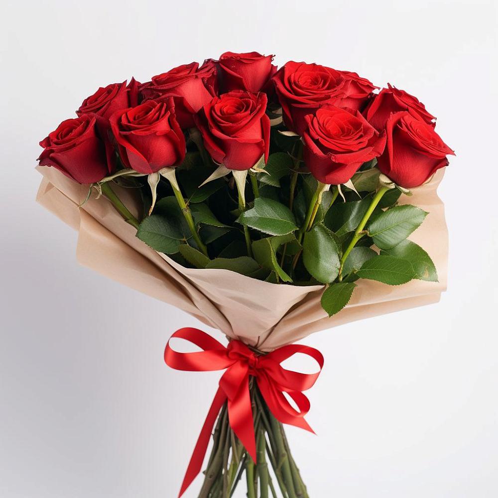 Букет 11 Красных роз Эдлесс Лав в Гряды
