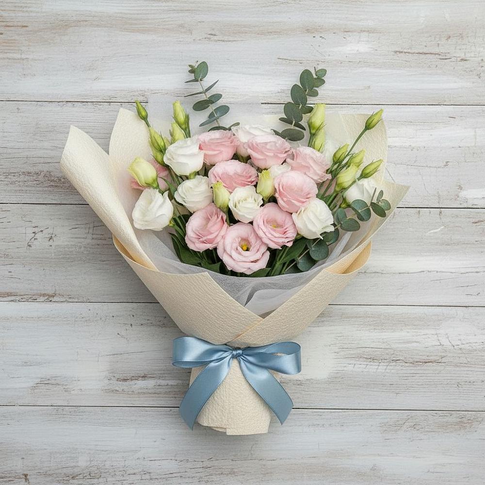 Букет цветов из: Лизиантусы в Гряды